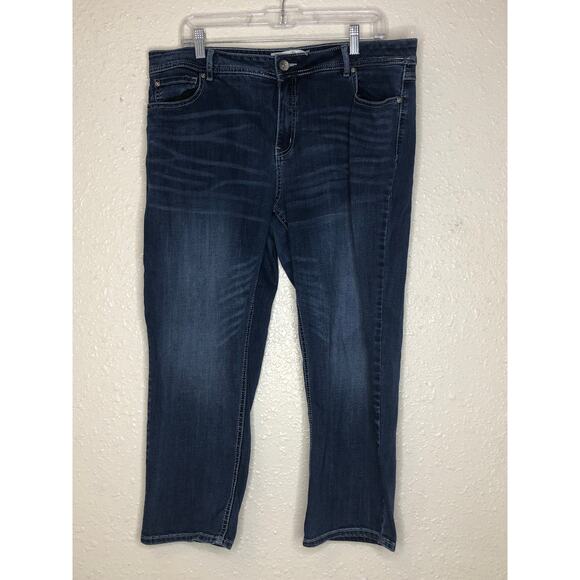 C establish 1946 Denim - C est 1946 Demin Size 16, five pocket dark wash jeans